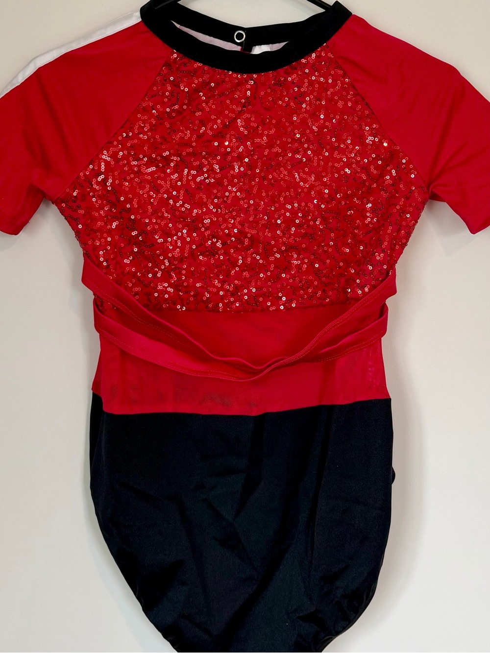 Weissman Red and Black All The Way Up Leotard - Size: XLC - Picture 3 of 11